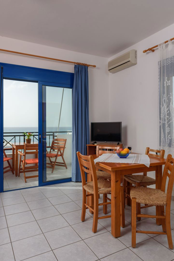 Kalamaki Holidays Finikas Apartment Seaview Kitchen Balcony