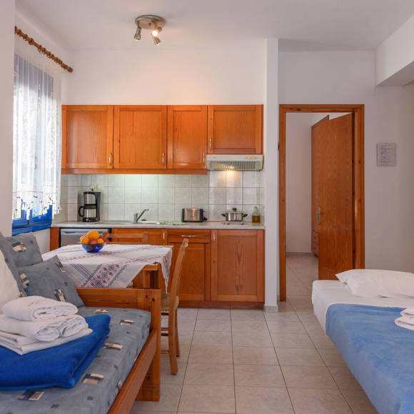 Kalamaki Holidays Finikas Apartment Direct Seaview Kitchen2