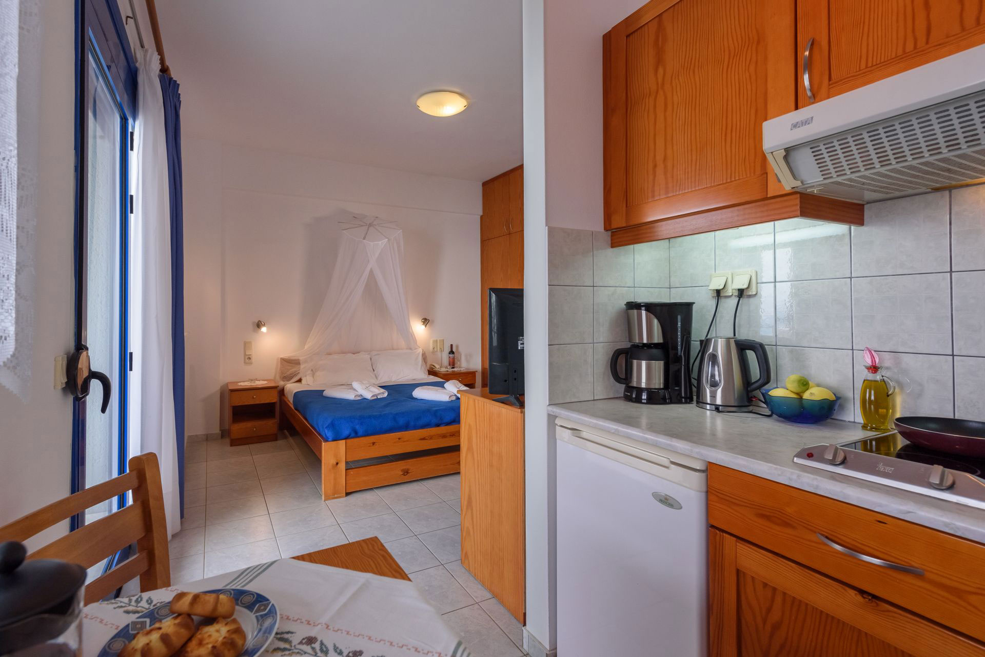 Kalamaki Holidays Finikas Studio Seaview Kitchen