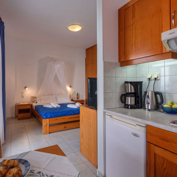 Kalamaki Holidays Finikas Studio Seaview Kitchen